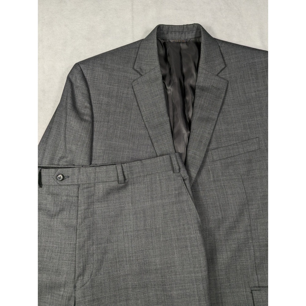 Lauren Ralph Lauren Natural Stretch Wool Mens 2 Piece Suit Gray Size 44R‎